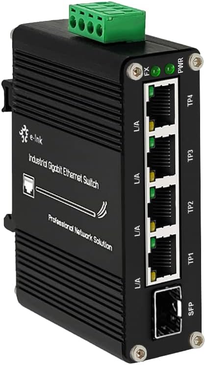 Mini Industrial 4 Port Gigabit Ethernet Switch for Harsh Environments