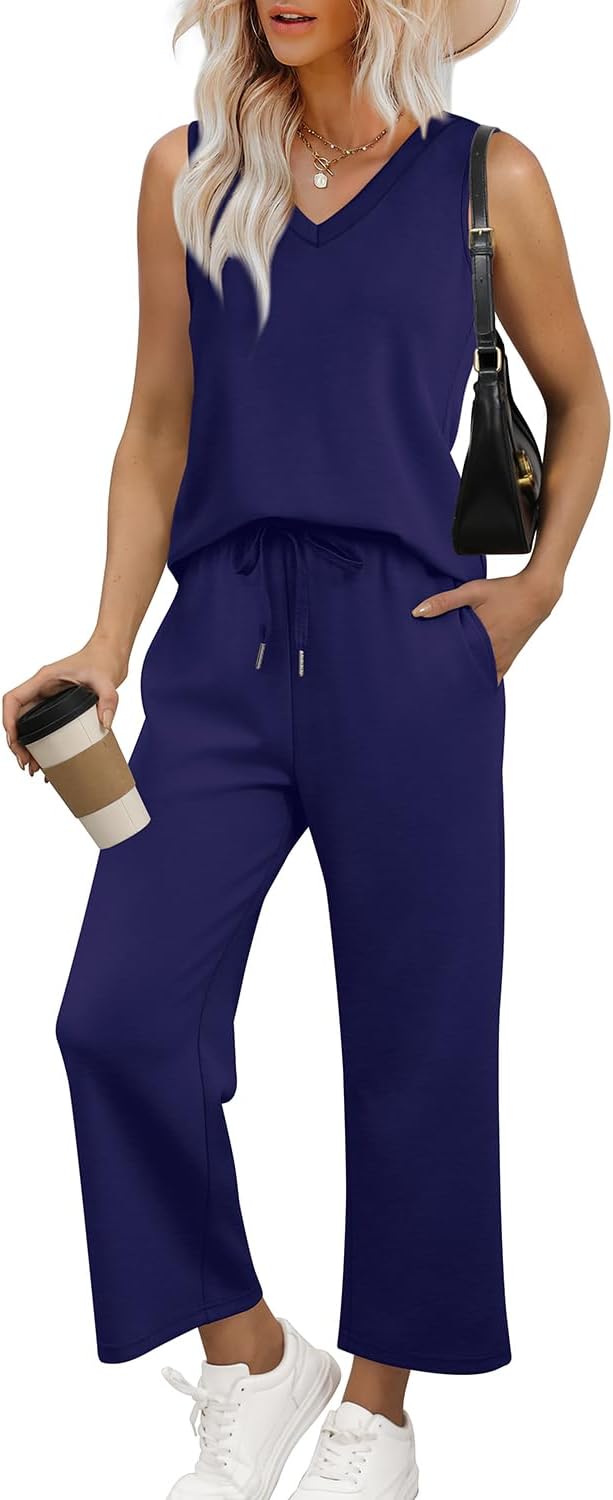 Trendy Summer Two Piece Set for Women - Comfortable Lounge Wear