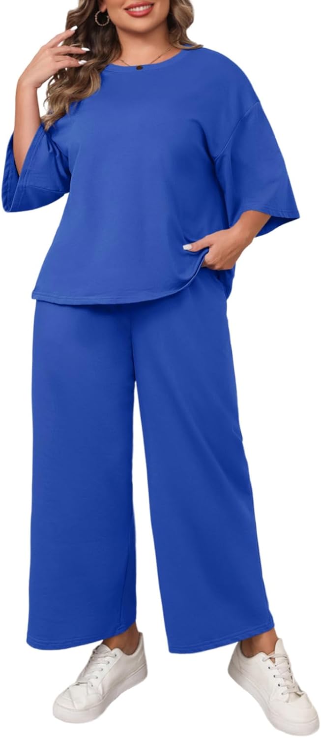 Beautife Womens Plus Size 2 Piece Outfits for Comfort and Style