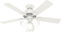 Hunter 44 in Indoor Ceiling Fan with LED Lights - Quiet Airflow