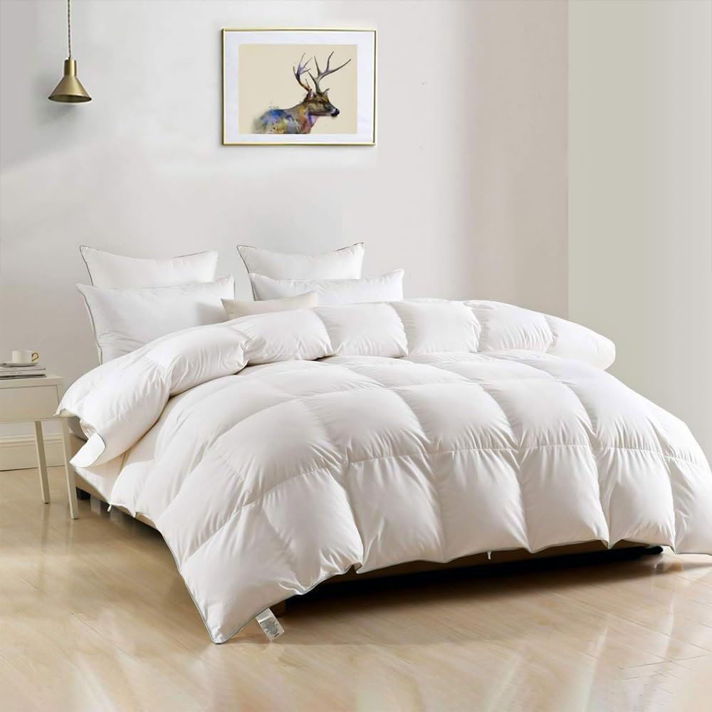DWR Luxury Twin Size Down Feather Comforter for All Seasons