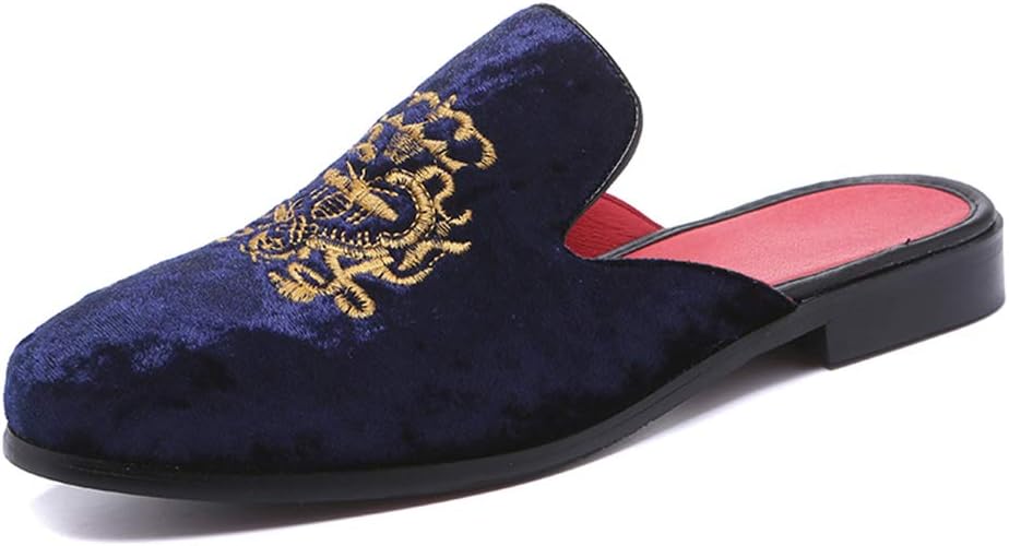 FLQL Velvet Scuff Slippers - Anti-Slip Comfort