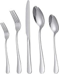 40-Piece Silverware Set with Steak Knives for 8 - Mirror Finish