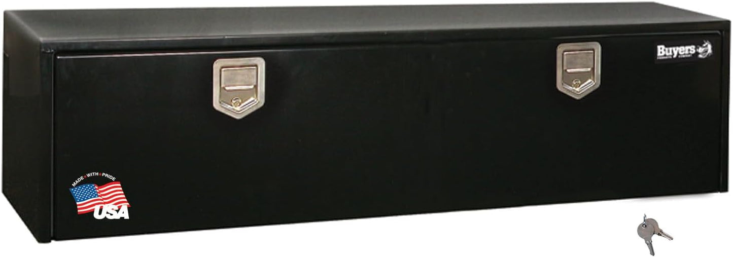 Steel Underbody Truck Box for Work Utility Truck 18x18x60 in Black