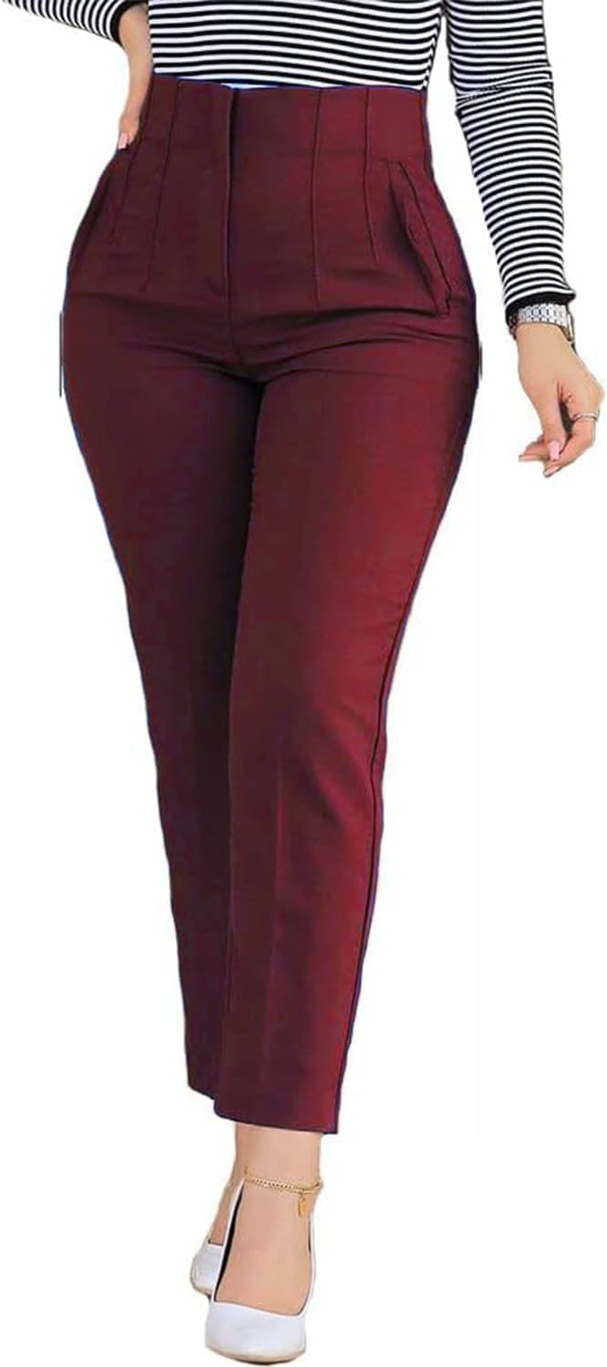Womens Stretchy Dress Pants for Business and Casual Wear