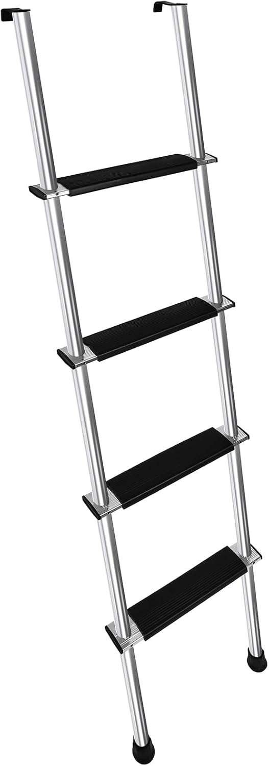 62in RV Bunk Ladder with Anti-Slip Rubber Foot Pads for Stability