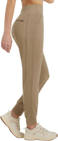 women's fleece lined joggers pants - water resistant winter sweatpants