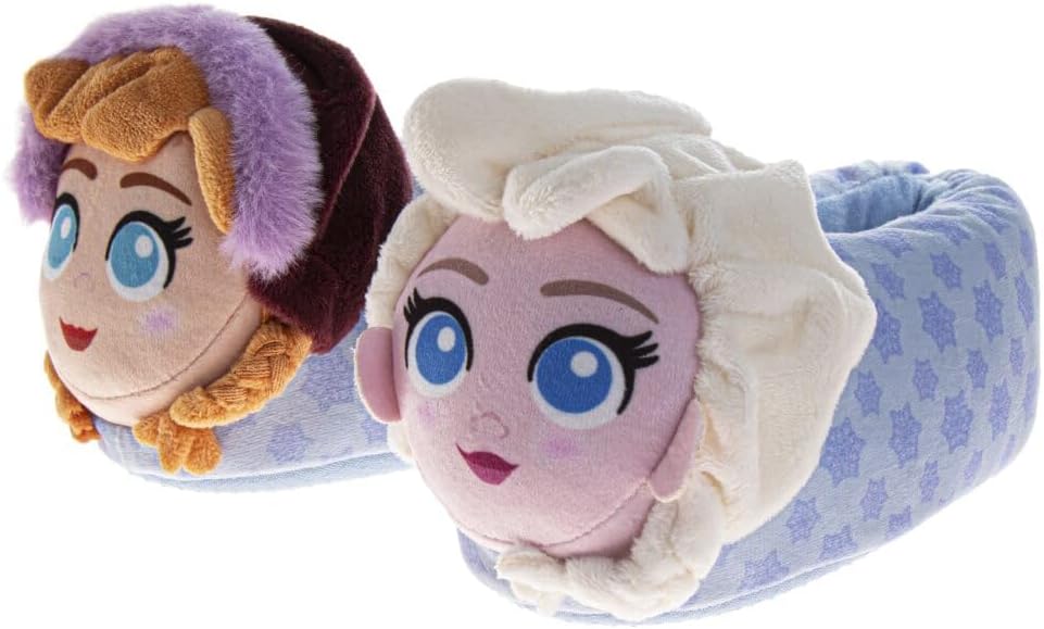 Disney Frozen Elsa and Anna Girls Slippers for Cozy Comfort