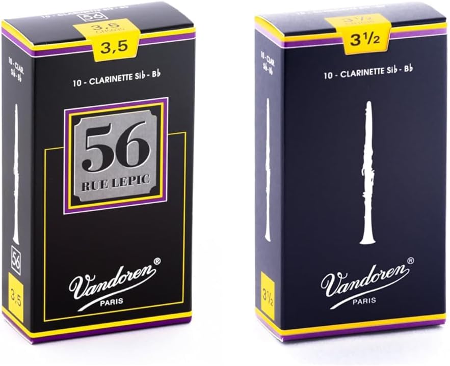 Vandoren Bb Clarinet Reeds Strength 3.5 Bundle for Musicians