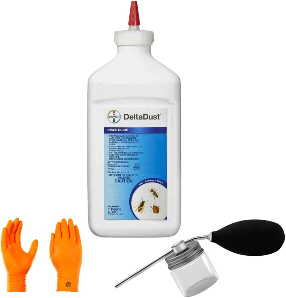 Delta Dust Insecticide with Puffer Duster for Effective Pest Control