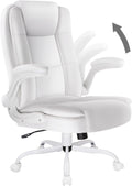 VENDORZ Ergonomic White Leather Executive Chair