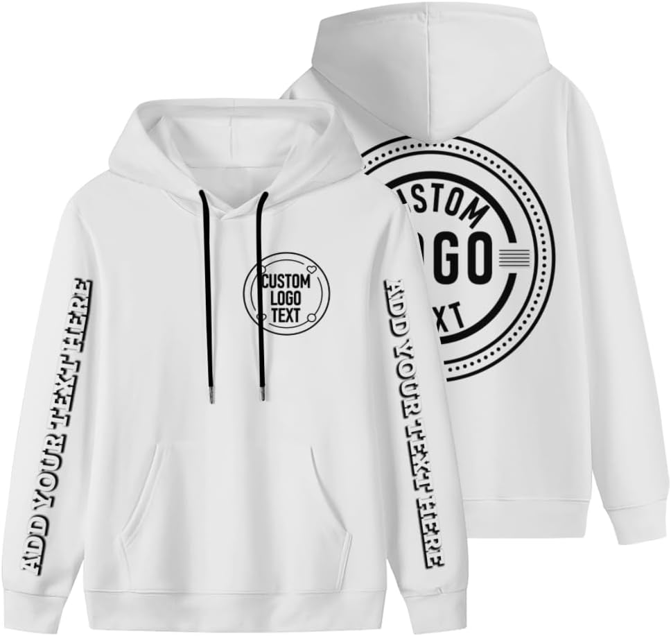 Personalized Bulk Hoodies - Custom Text & Logo Option