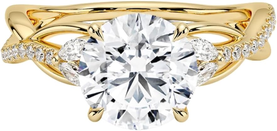 1-3 CT Moissanite Engagement Ring - Handcrafted Elegance