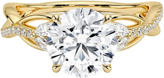 1-3 CT Moissanite Engagement Ring - Handcrafted Elegance