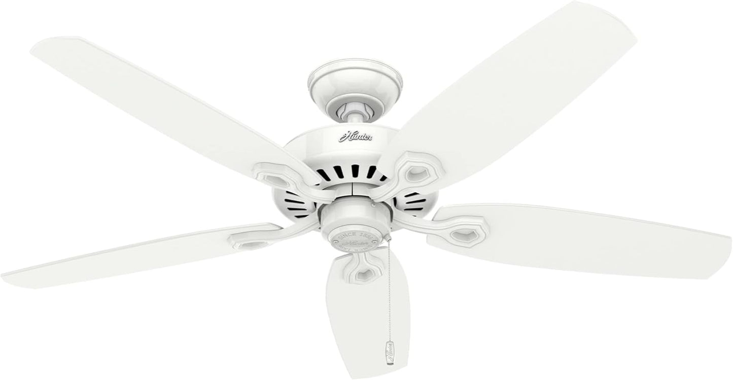 Hunter 52 Inch Indoor Ceiling Fan for Bedroom and Living Room