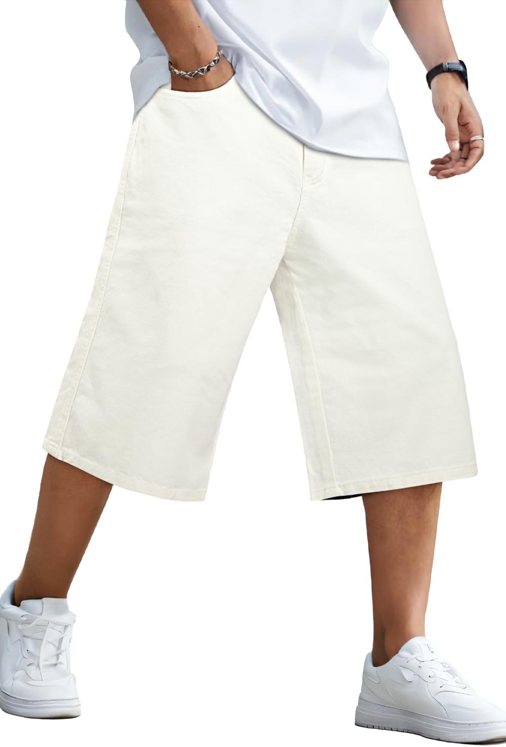 GINGTTO Mens Baggy Jean Shorts for Ultimate Comfort & Style