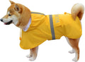 Hooded Rain Coat for Dogs for Small Sized Dogs - Waterproof Poncho 2XL
