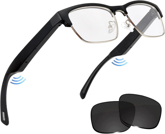 Bluetooth Smart Glasses, Blue Light Filter with UV Protection & HD Calling