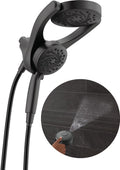 HydroRain 2-in-1 Dual Shower Head Matte Black - Powerful Clean