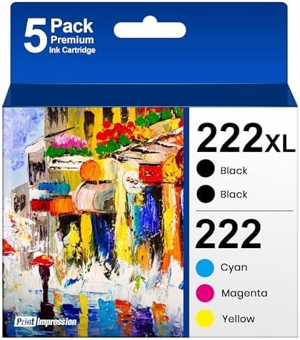 PrintImpression 222XL Combo Pack: High Capacity, Vibrant Colors