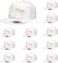 High Profile Flat Visor Snapback Trucker Cap for Men - OSFM
