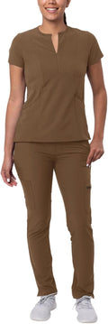 Adar Addition Go-Higher Scrub Set for Women - Notched (Style WM6Q)