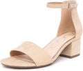 Sugar Women's Block Heel Sandals Open Toe Ankle Strap - Comfortable