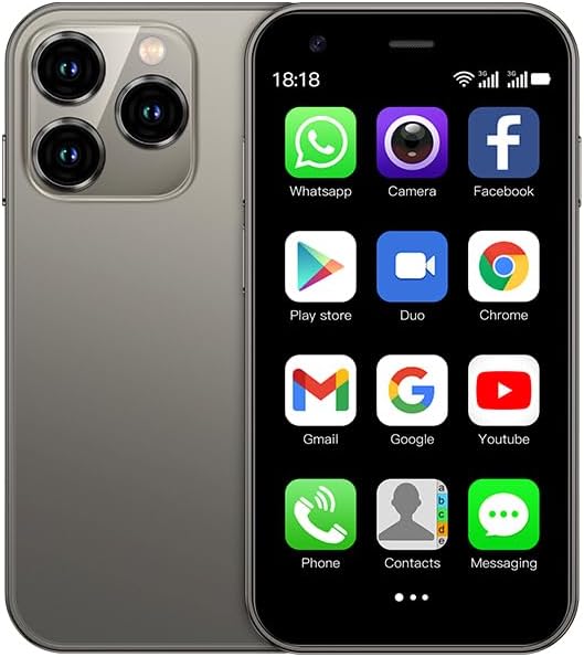 Mini Cell Phone with 3GB RAM and 64GB Storage for Kids