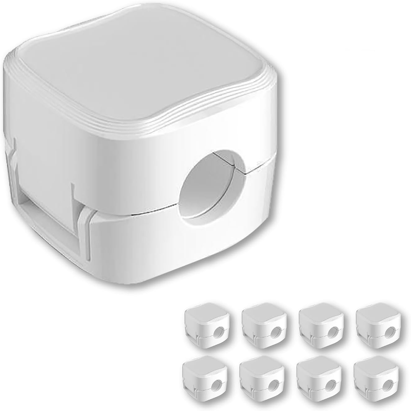 8Pack Magnetic Cable Clips - Keep Cables Tidy!