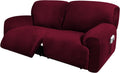 Extra Wide 75ft - 100ft Reclining 2 Seater Sofa Cover - Velvet 6-Piece