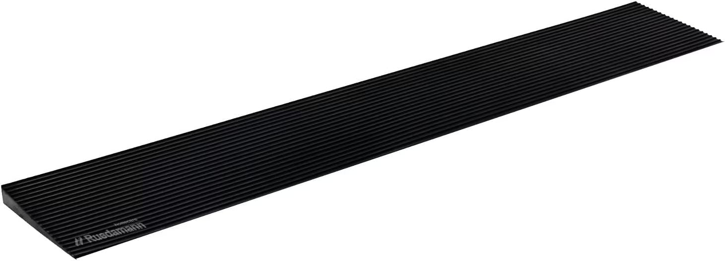 Ruedamann 0.8in Rise Threshold Ramp for Safe Wheelchair Access