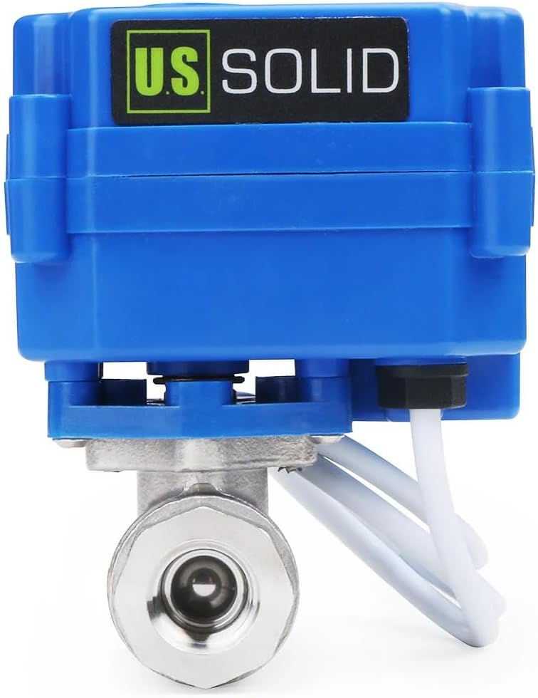 U.S. Solid Motorized Ball Valve - Reliable 1/4in Stainless Steel
