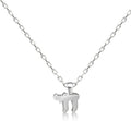 Hebrew Chai Mini Necklace in Sterling Silver and 14k Gold Plate