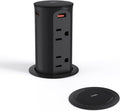 Pop Up Power Outlet for Countertops & Desks - Flush 2.5in Mount