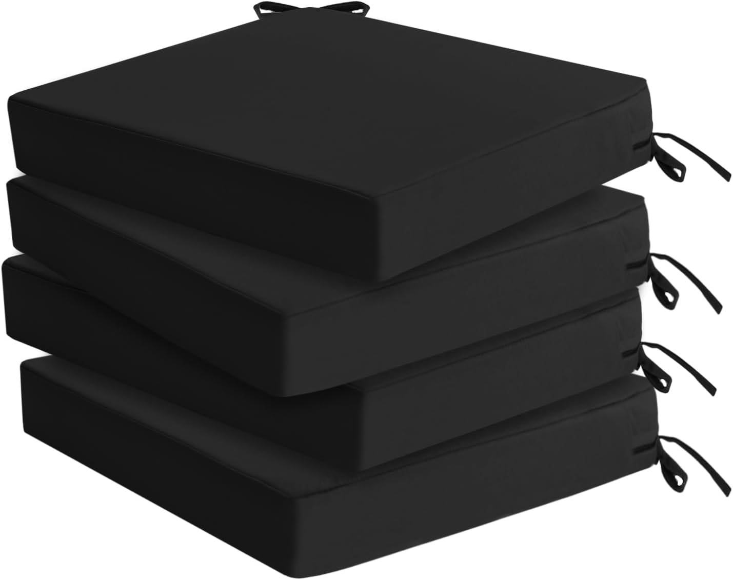 Outdoor Chair Cushions Set of 4 - Waterproof & Fade Resistant