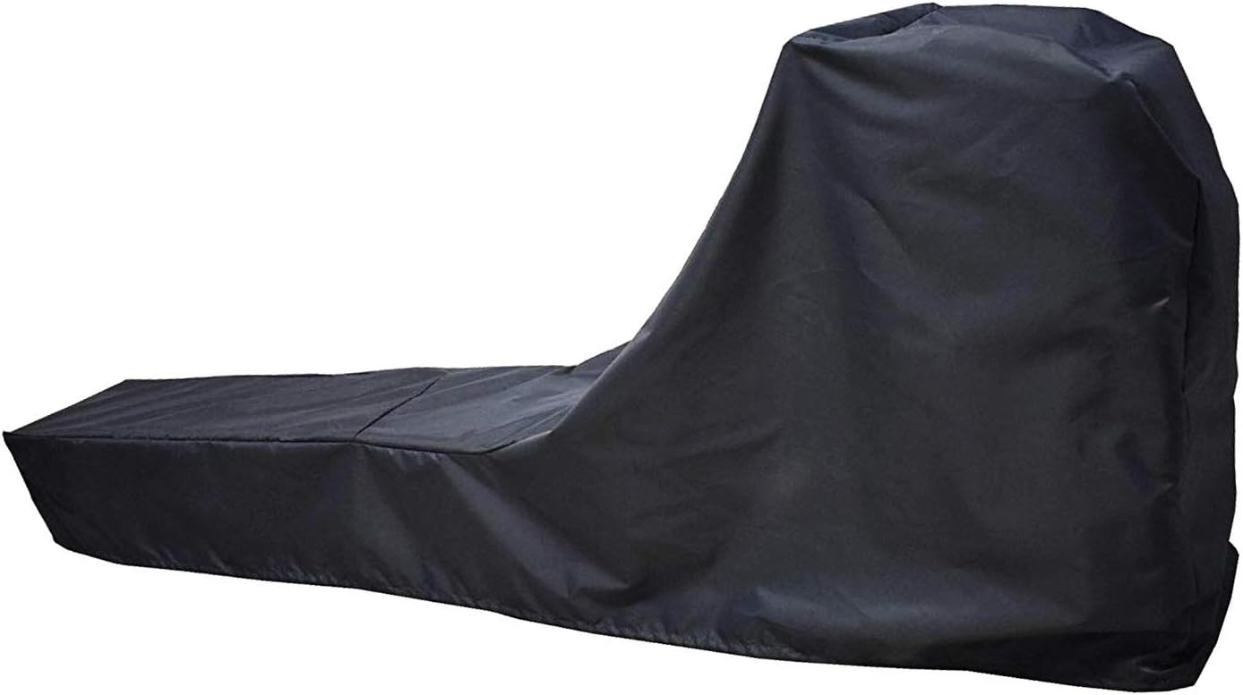 Black Water-Resistant Rowing Machine Cover