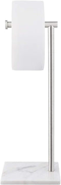 Natural Marble Toilet Paper Holder Stand - Stable Freestanding Roll