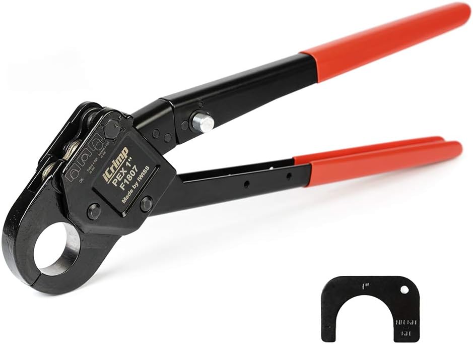 iCrimp Angle Head F1807 PEX Pipe Crimping Tool for Tight Spaces