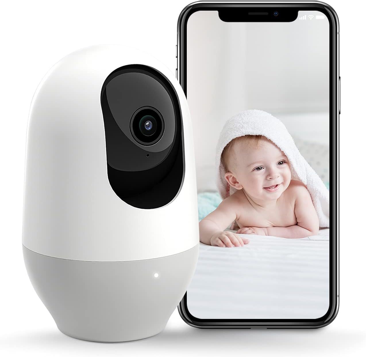 360-degree WiFi Camera: Pet & Baby Monitoring
