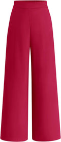 Women High Waisted Wide Leg Pants - Office & Business Casual BTFBM