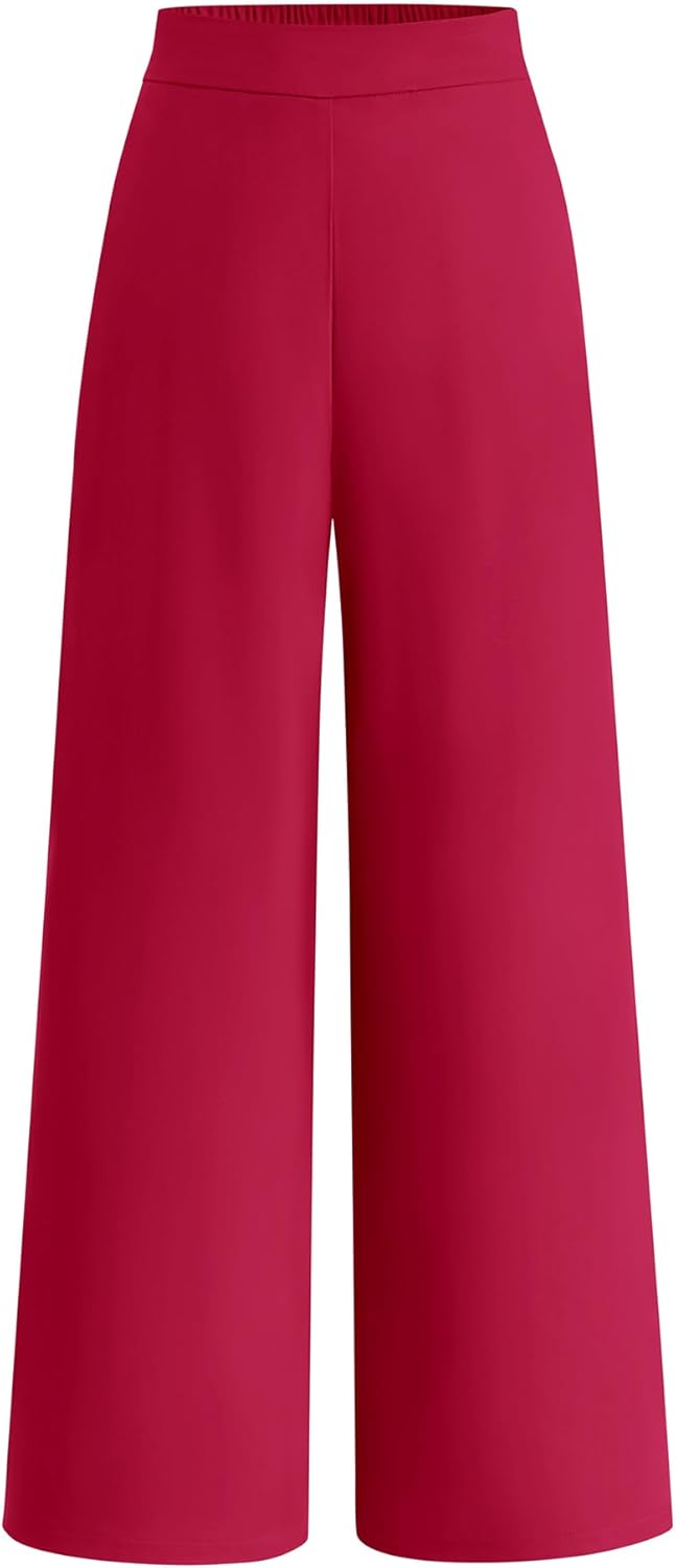 High Waisted Wide Leg Pants for Women - Business Casual Style
