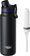 32oz Filtered Water Bottle 304 Stainless Steel - C3 Black