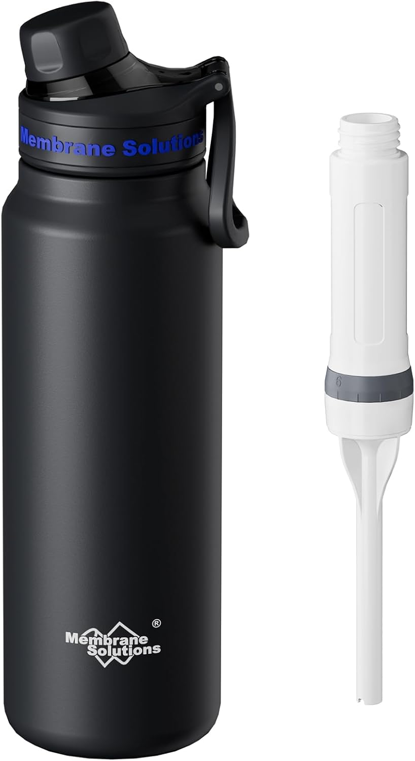 Filtered Water Bottle with Replaceable Filter for Clean Hydration