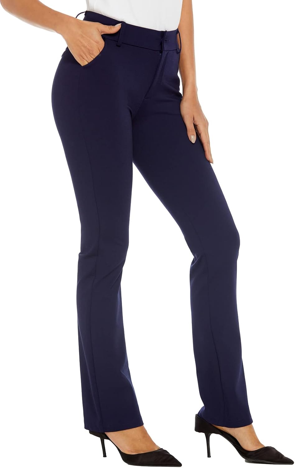 Women's Comfort Barely Bootcut Stretch Dress Pants for Style