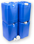 5-Gallon Stackable Water Storage Containers - Portable Emergency