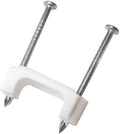 Plastic Cable Staple 1/2 in for 14/2 12/2 10/2 NM Cable - Smooth