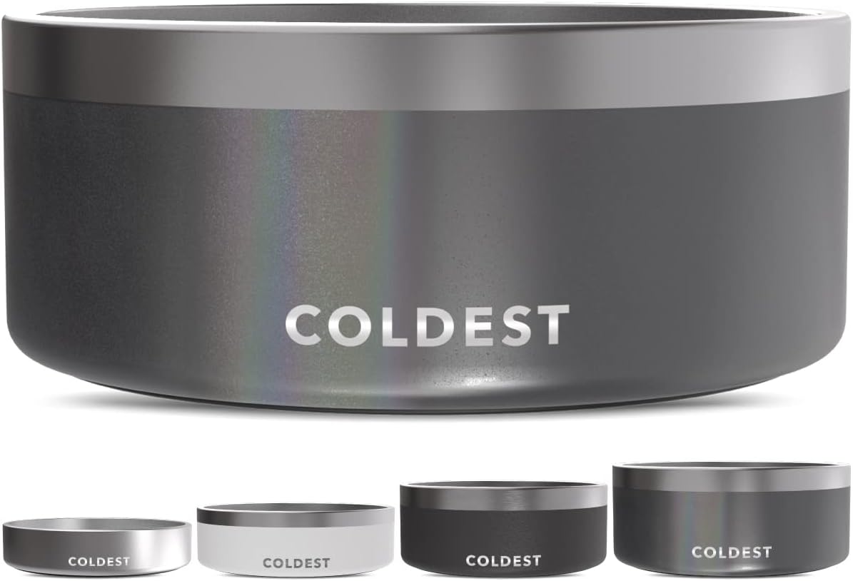 Coldest Dog Bowl - Anti Rust Metal, Non Slip, Insulated Design