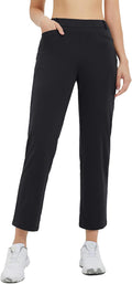Women's Fleece Lined Golf Pants - Water Resistant, Elastic Waist