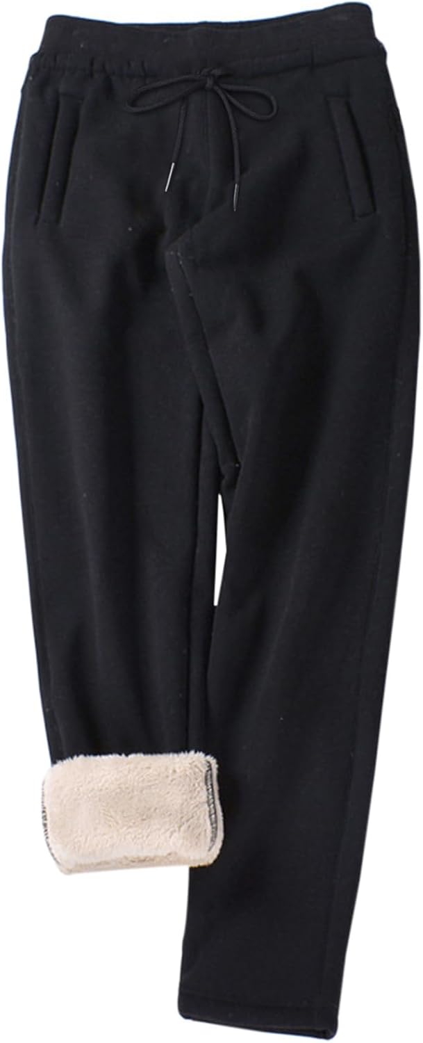 Gihuo Women's Winter Fleece Pants for Cozy Active Comfort