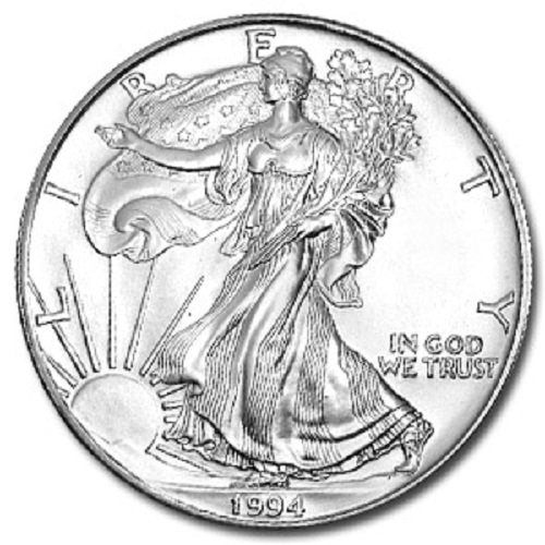 1994 American Silver Eagle Coin with Certificate of Authenticity
